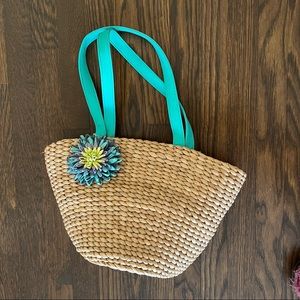 NWOT Natural Fiber Handbag